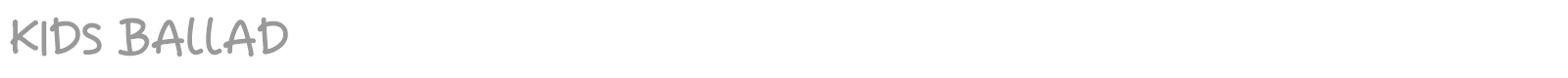 Kids Ballad font preview